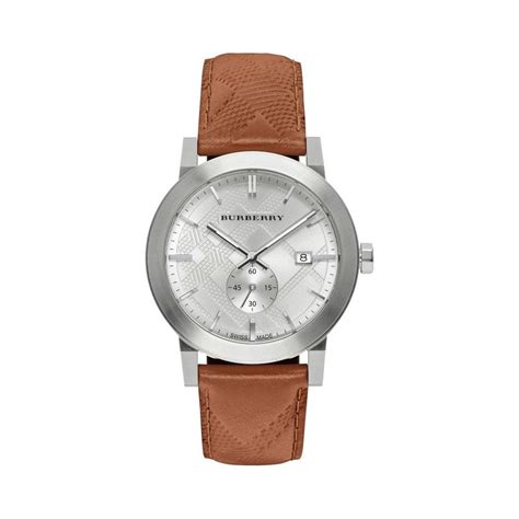 Burberry The City Embossed Check Mens Watch 